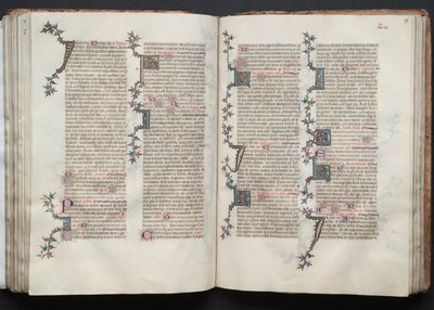 Il Messale di Gotha: Fol. 96r, Testo, c. 1375 da Master of the Boqueteaux