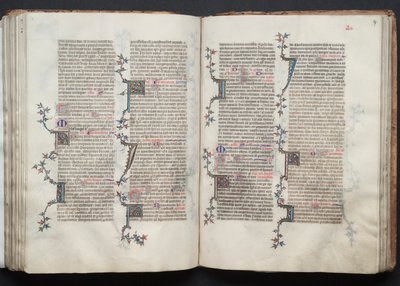 Il Messale di Gotha: Fol. 97r, Testo, c. 1375 da Master of the Boqueteaux