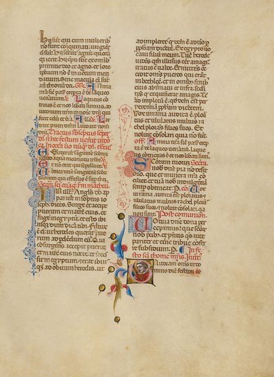 Iniziale G: San Tommaso Becket da Master of the Brussels Initials