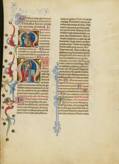 Iniziale M: San Pietro; Iniziale M: Sant