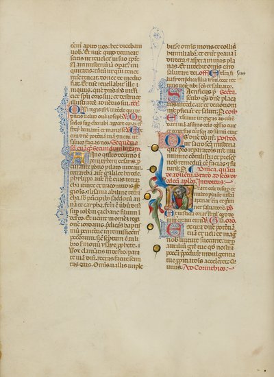 Iniziale R: San Pietro da Master of the Brussels Initials