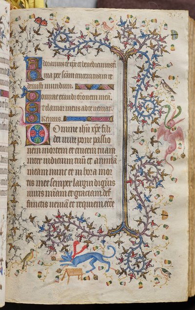 Ore di Carlo il Nobile, re di Navarra (1361-1425): fol. 129r, Testo da Master of the Brussels Initials and Associates