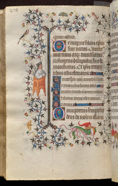 Ore di Carlo il Nobile, re di Navarra (1361-1425): fol. 139v, Testo da Master of the Brussels Initials and Associates