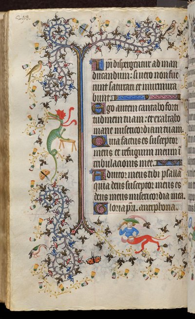 Ore di Carlo il Nobile, re di Navarra (1361-1425): fol. 149v, Testo da Master of the Brussels Initials and Associates