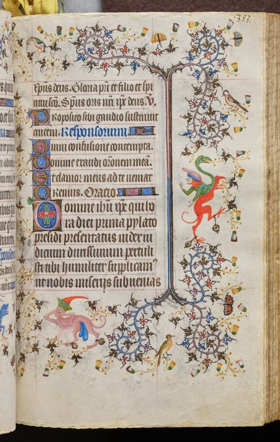 Ore di Carlo il Nobile, re di Navarra (1361-1425): fol. 172r, Testo da Master of the Brussels Initials and Associates
