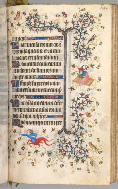 Ore di Carlo il Nobile, re di Navarra (1361-1425): fol. 189r, Testo da Master of the Brussels Initials and Associates