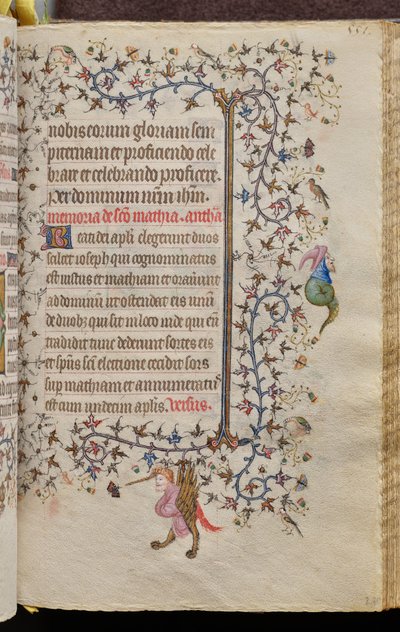 Ore di Carlo il Nobile, re di Navarra (1361-1425): fol. 270r, Testo da Master of the Brussels Initials and Associates