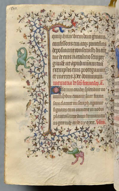 Ore di Carlo il Nobile, re di Navarra (1361-1425): fol. 289v, Testo da Master of the Brussels Initials and Associates