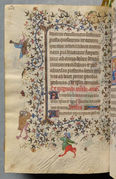 Ore di Carlo il Nobile, re di Navarra (1361-1425): fol. 303vr, Testo da Master of the Brussels Initials and Associates