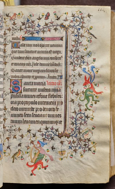 Ore di Carlo il Nobile, re di Navarra (1361-1425): fol. 51r, Testo da Master of the Brussels Initials and Associates