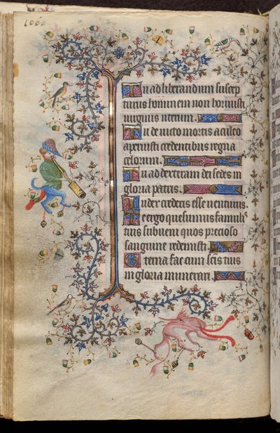 Ore di Carlo il Nobile, re di Navarra (1361-1425): fol. 53v, Testo da Master of the Brussels Initials and Associates