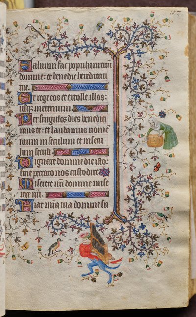 Ore di Carlo il Nobile, re di Navarra (1361-1425): fol. 54r, Testo da Master of the Brussels Initials and Associates
