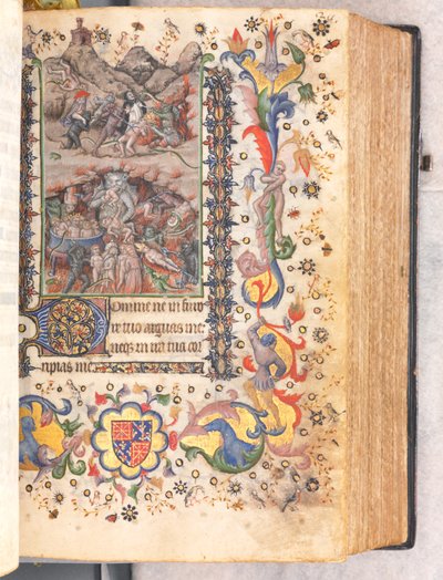 Ore di Carlo il Nobile, Re di Navarra 1361-1425: fol. 106r, Giudizio Universale, c. 1405 da Master of the Brussels Initials and Associates