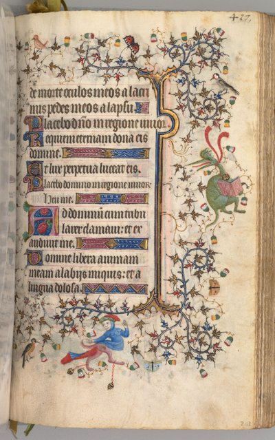 Ore di Carlo il Nobile, re di Navarra: fol. 203r, Testo da Master of the Brussels Initials and Associates
