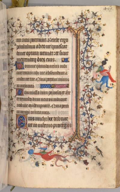 Ore di Carlo il Nobile, re di Navarra: fol. 227r, Testo da Master of the Brussels Initials and Associates