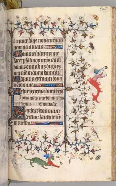 Ore di Carlo il Nobile, Re di Navarra 1361-1425: fol. 248r, Testo, c. 1405 da Master of the Brussels Initials and Associates