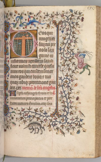 Ore di Carlo il Nobile, Re di Navarra: fol. 262r, Strumenti della Passione da Master of the Brussels Initials and Associates