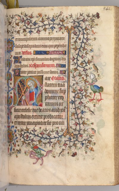 Ore di Carlo il Nobile, re di Navarra: fol. 265r, Sant