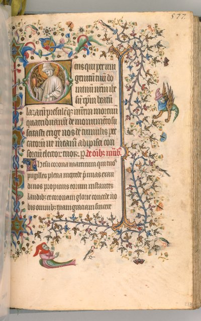 Ore di Carlo il Nobile, Re di Navarra, fol. 283r, San Lazzaro da Master of the Brussels Initials and Associates