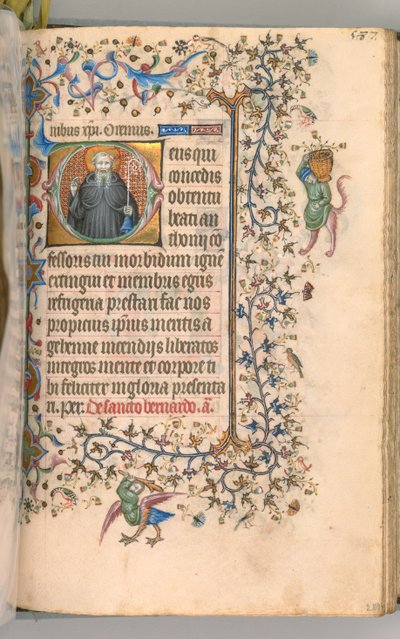 Ore di Carlo il Nobile, Re di Navarra 1361-1425, fol. 288r, Sant