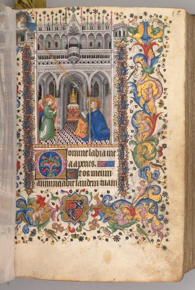 Ore di Carlo il Nobile, Re di Navarra 1361-1425: fol. 29r, L
