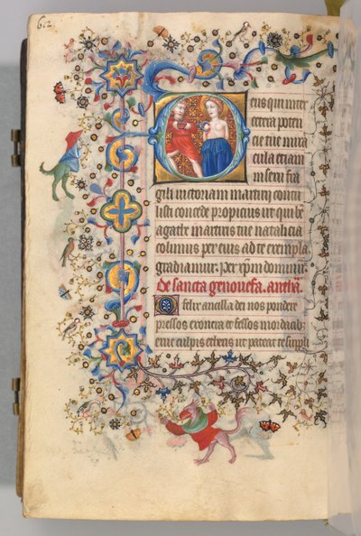 Ore di Carlo il Nobile, Re di Navarra 1361-1425, fol. 300v, Sant