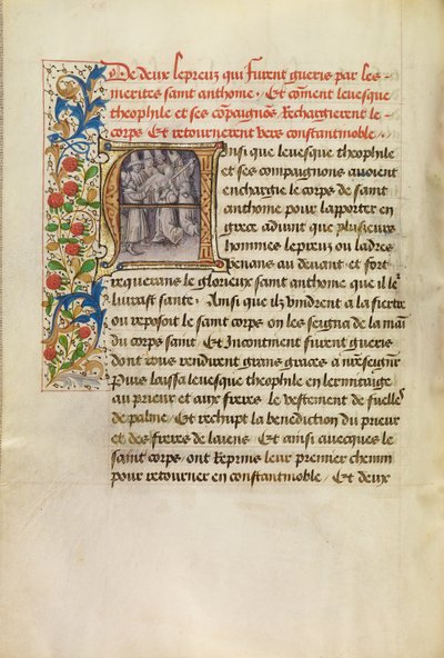 Iniziale A: Il corpo di Sant