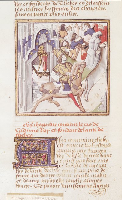 Ms 622 fol.9v Cadmo, fondatore di Tebe, da 