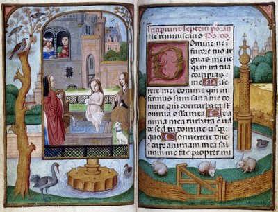 Betsabea, c.1490 da Master of the Dresden Prayer Book