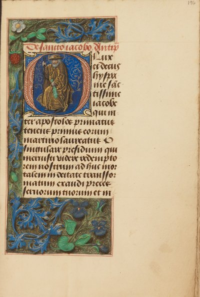 Iniziale O: San Giacomo Maggiore da Master of the Dresden Prayer Book