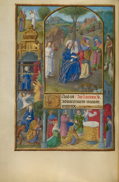 La visita da Master of the Dresden Prayer Book