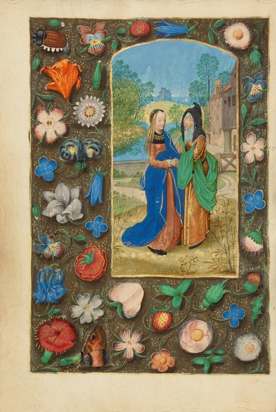 La visita da Master of the Dresden Prayer Book