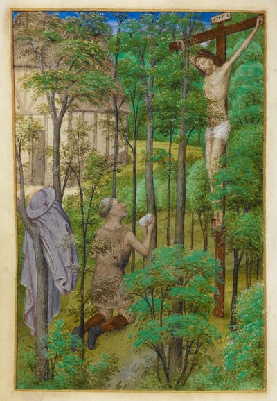 San Girolamo nel deserto da Master of the Dresden Prayer Books