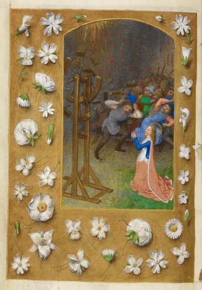 Il martirio di Santa Caterina da Master of the Dresden Prayer Books