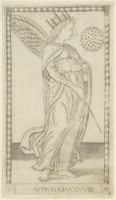 Astrologia, tavola 29 da Arti e Scienze da Master of the E Series Tarocchi