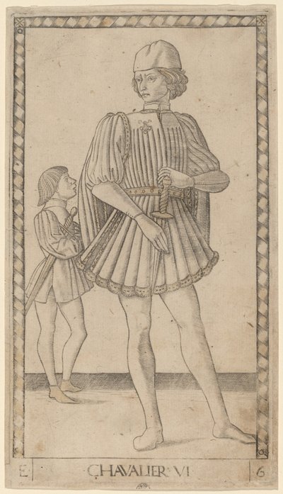 Cavaliere da Master of the E Series Tarocchi