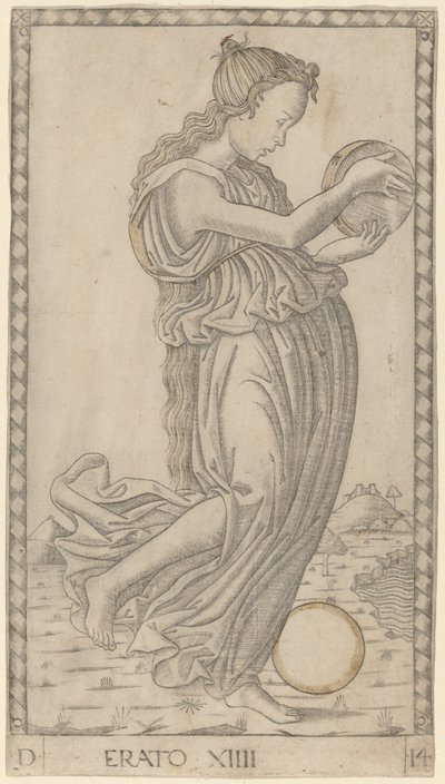 Erato da Master of the E Series Tarocchi