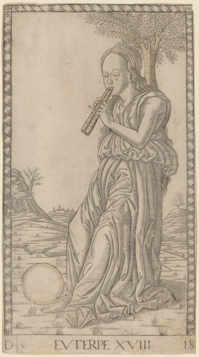 Euterpe da Master of the E Series Tarocchi