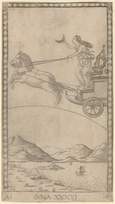 Luna da Master of the E Series Tarocchi