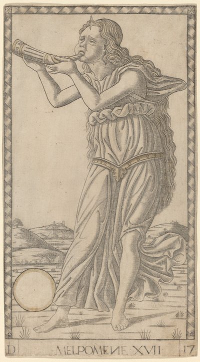 Melpomene da Master of the E Series Tarocchi
