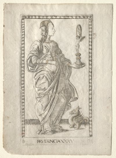 Prudenza (dalla serie Tarocchi, serie B: Principi Cosmici e Virtù, #35) da Master of the E Series Tarocchi