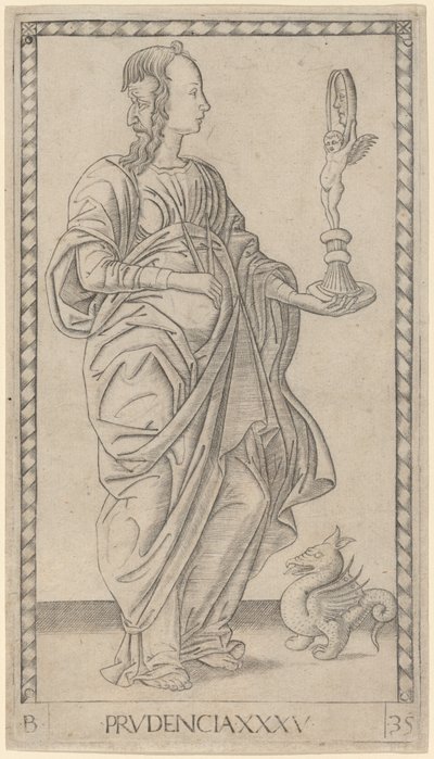 Prudenza da Master of the E Series Tarocchi