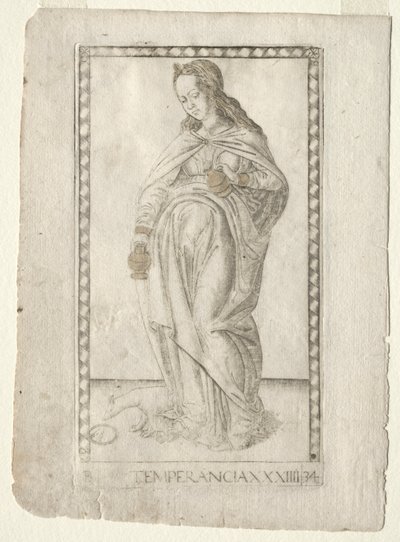 Temperanza (dalla serie Tarocchi B: Principi Cosmici e Virtù, #34) da Master of the E Series Tarocchi