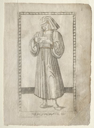 Il Mercante (dalla serie Tarocchi, serie E: Condizioni dell