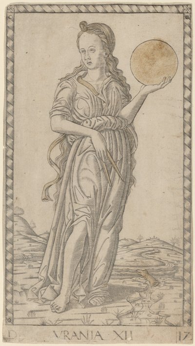 Urania da Master of the E Series Tarocchi
