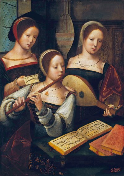Olandese: Compagnia di spettacolo Musicisti femminili da Master of the Female Half Lengths