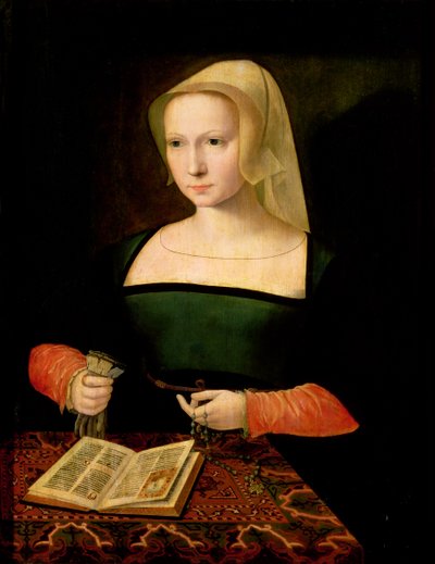 Ritratto di una giovane donna da Master of the Female Half Lengths