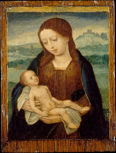 Vergine e Bambino da Master of the Female Half Lengths