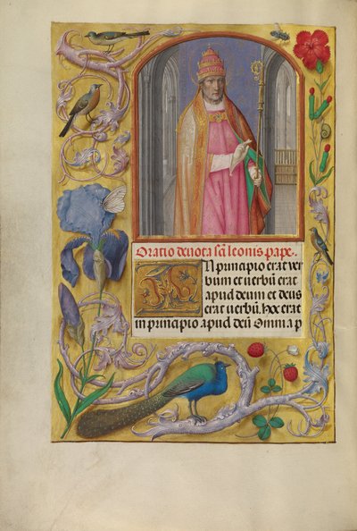 Papa Leone da Master of the First Prayer Book of Maximilian