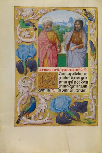 Santi Pietro e Paolo da Master of the First Prayer Book of Maximilian